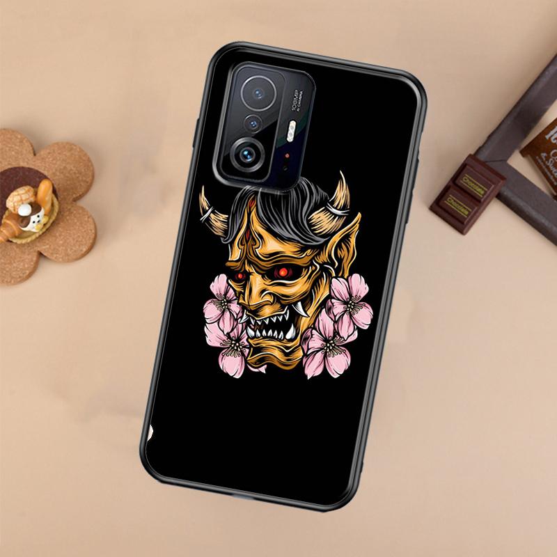 Чехол Демон Ханя Они для Xiaomi POCO X7 Pro X3 X5 X6 F3 F5 F6 M6 Pro 11T 12T 13T 14T Pro 13 14 Ultra