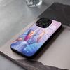 D-Disney C-Золушка-S Чехол для телефона Для IPhone 17 Air 16 E Pro Max 15 14 13 Mini 12 Pro 11 Max Plus Черная стеклянная крышка