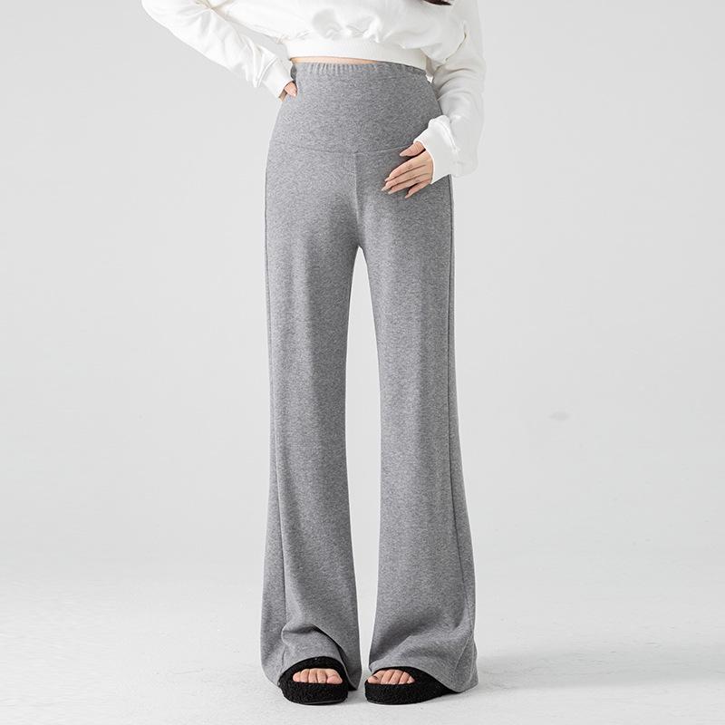 Новые свободные брюки-клеш для беременных с бархатом для осени/зимы