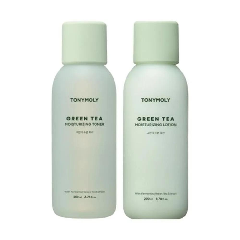 Tony Moly Green Tea Hydration 2-Piece Set / Skin 200ml Lotion 200ml