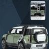 1/32 Range Rover Defender SUV Alloy Car Model Diecast Metal Toy Simulation Off-road Vehicles Model Sound and Light Toys Car Gift