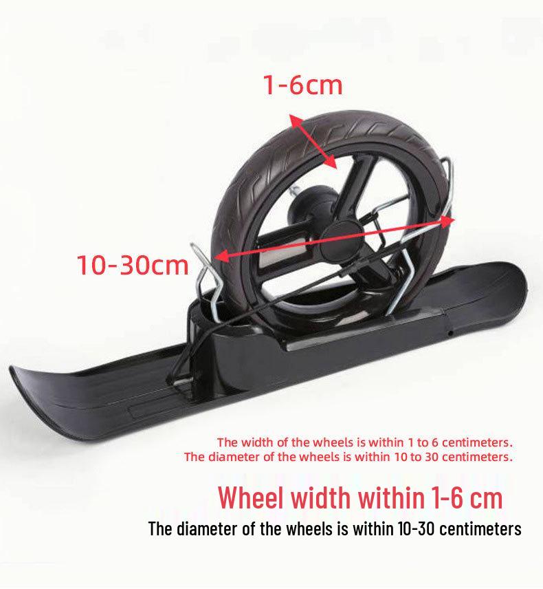 Сани-самокат двойного назначения: Детская лыжная платформа и аксессуары для коляски