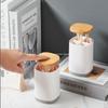 Household creative press-type toothpick box large-capacity grid toothpick tube simple personality  toothpick storage tube