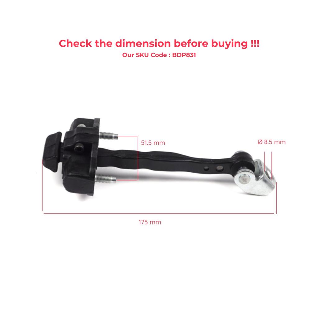 BDP831-1 2 Pieces Front Left AND Right Door Hinge Stop Check Strap Limiter for Ford Transit Courier Tourneo MK1 2014-2022 ET76A23500ABN
