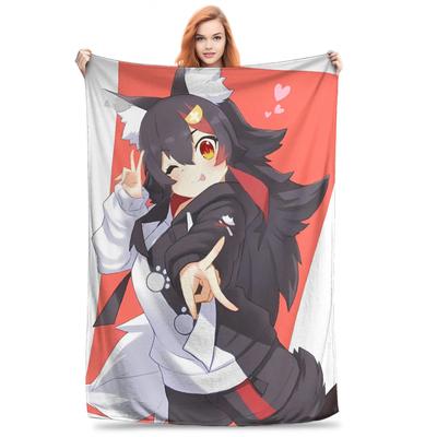 Super Warm Aesthetic Plush Throw Blanket Perfect for Couch Chair Bedspread Bed Cover Ookami Mio Blankets for Boys and Girls