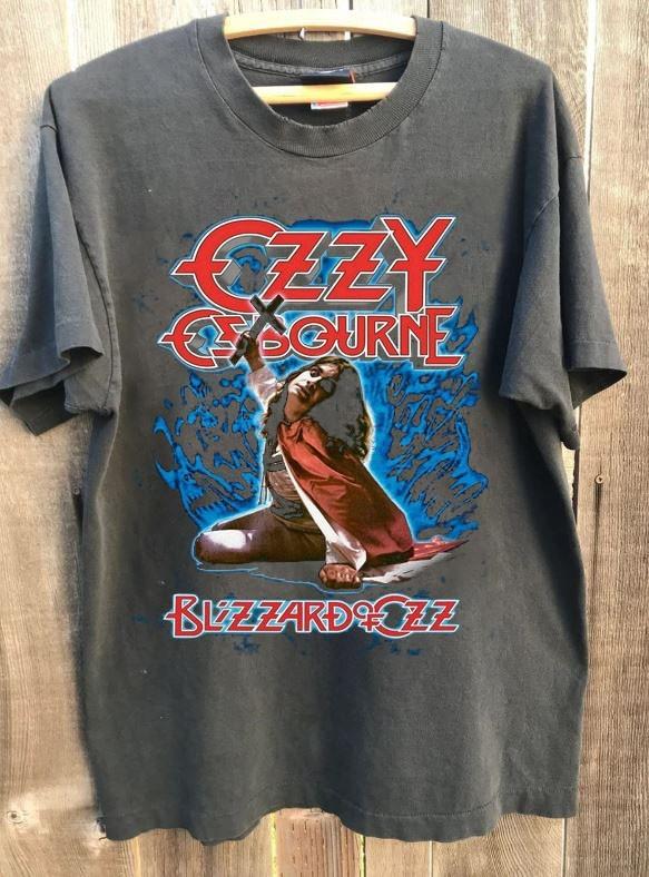 Ozzy Osbourne Blizzard of Ozz Classic Style Charcoal Unisex Shirt S-5XL KH16125