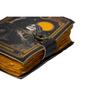 Пустой блокнот для заклинаний «Книга теней» из кожи с замком-застежкой, антикварный, ручной работы, винтажный, бумажный, в кожаном переплете, дорожный блокнот для записей 7x5 дюймов
