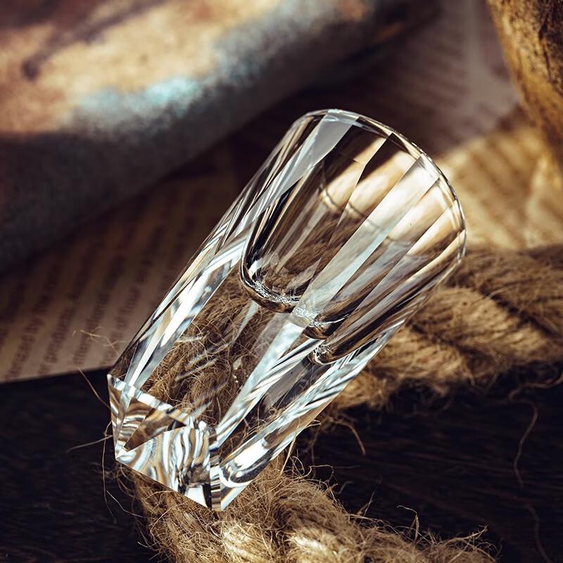 Набор для байцзю Shangqi Glass с алмазными рюмками и геометрическими декантерами