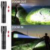 LED Flashlight LE1000 High Lumen, Bright Compact Flashlight, Zoomable, Waterproof, Adjustable Brightness Torch for Outdoor Camping