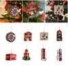 Christmas Tree Pendant ABS Hanging Ornament Holiday Decoration for Home Office Party Gift Wrapping