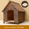 Handmade Solid Wood Outdoor Dog Kennel - Weatherproof, Large & Durable