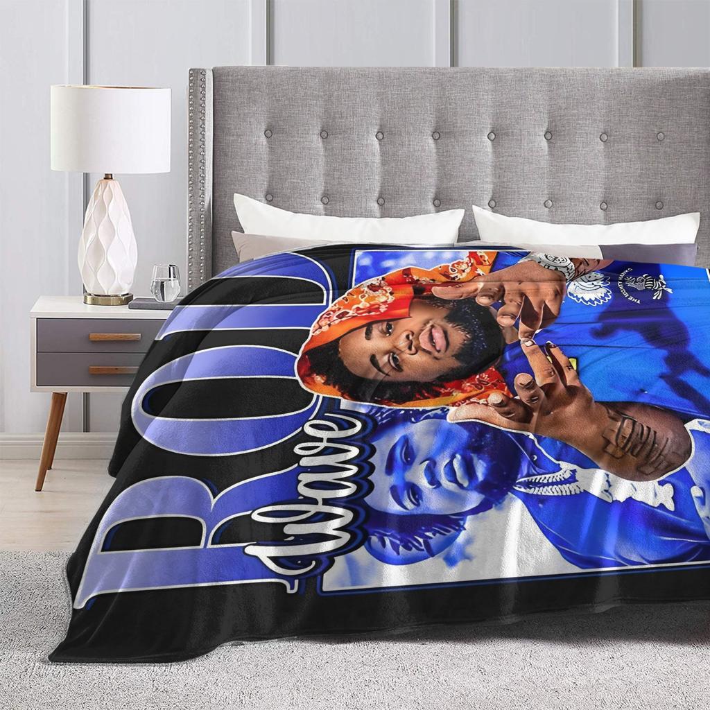 Rapper rod wave Blanket Decorative Flannel Bedding Throws For Couch Bed Super Warm Custom Quality Bedspread Gift