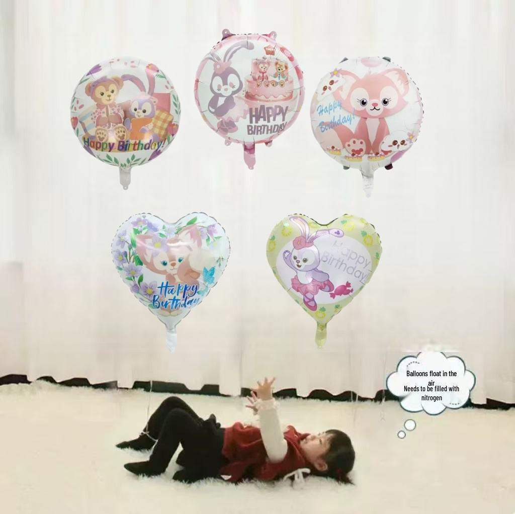 Гелиевые шары с мультяшными животными и фруктами для отслеживания ребенка