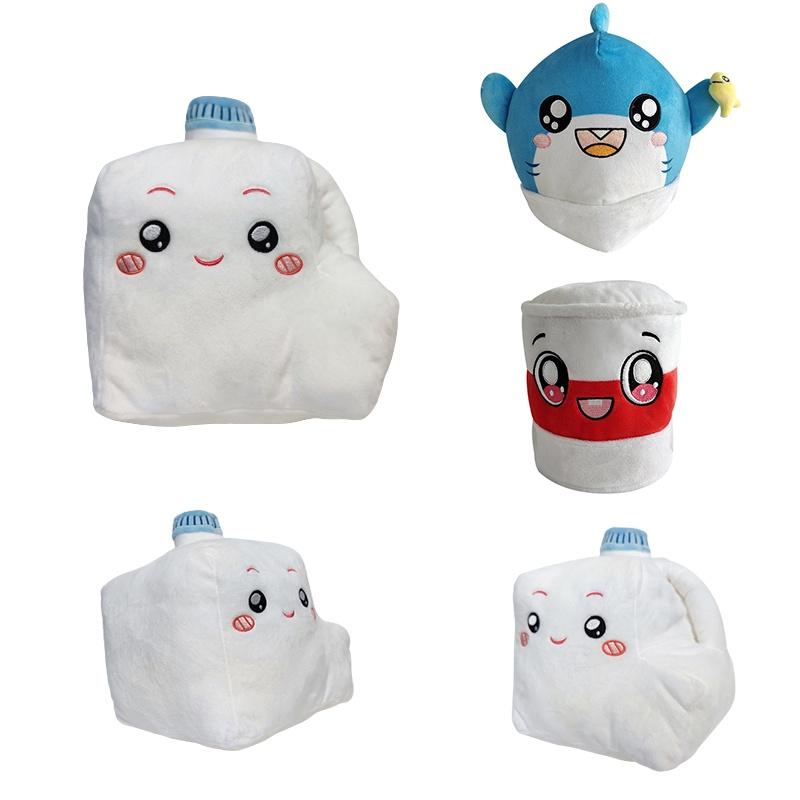 Toys Plush Lankybox Milky Shark Tree Barrel Stuffed Kid Game Figure Doll Plushie