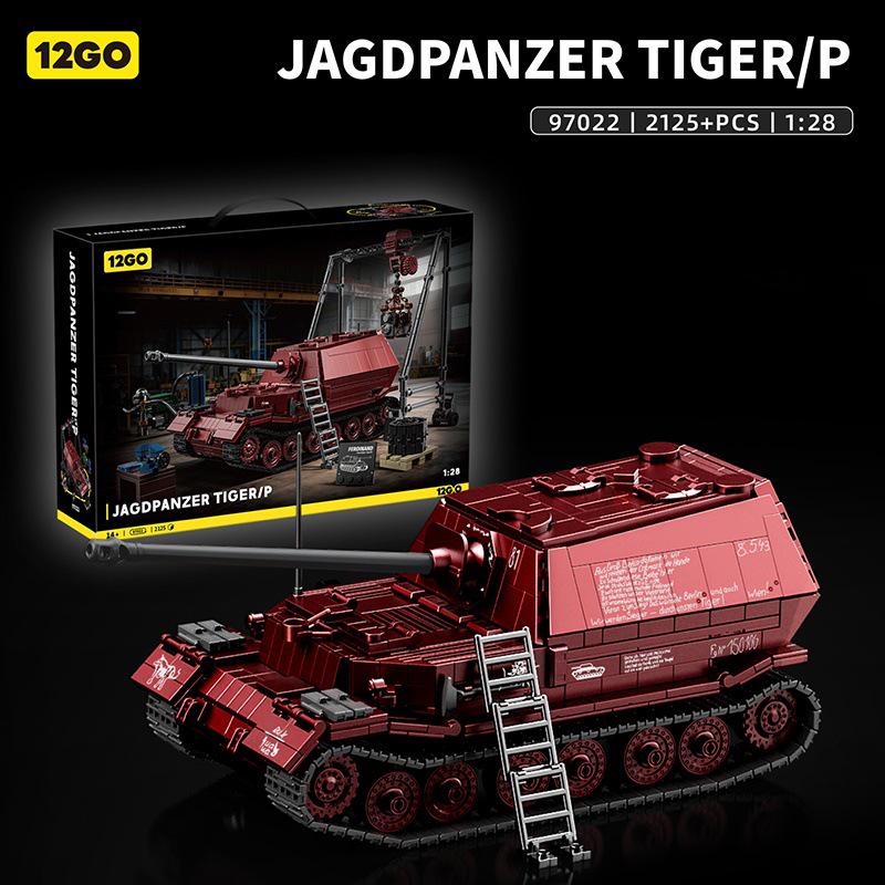 Tiger 97001 Тяжелый Танк Военная Модель Конструктор с Минифигурками