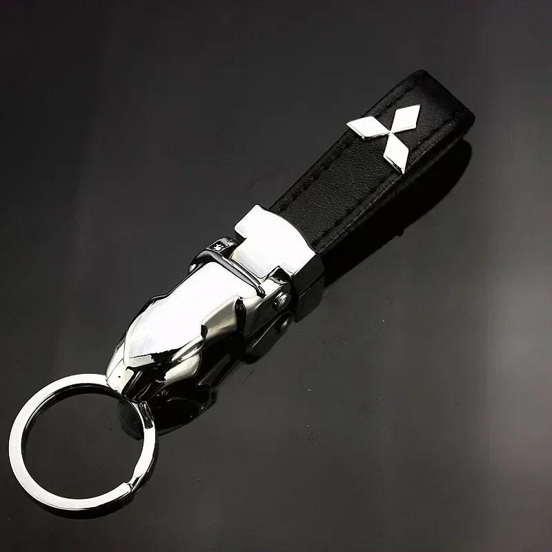zjdf10 Metal Car Key Chain Holder Keyring Pendant Gift for Mitsubishi ASX L200 EVO Lancer Montero Mirage Pajero Galant Xpander Eclipse