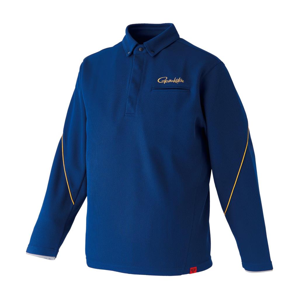 Gamakatsu Fishing Long Size L Shirt, Sleeve, GM3731, Navy,