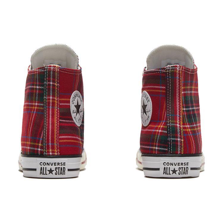 Converse Кроссовки унисекс Chuck Taylor All Star Hi Tartan Red Green Split 169259C