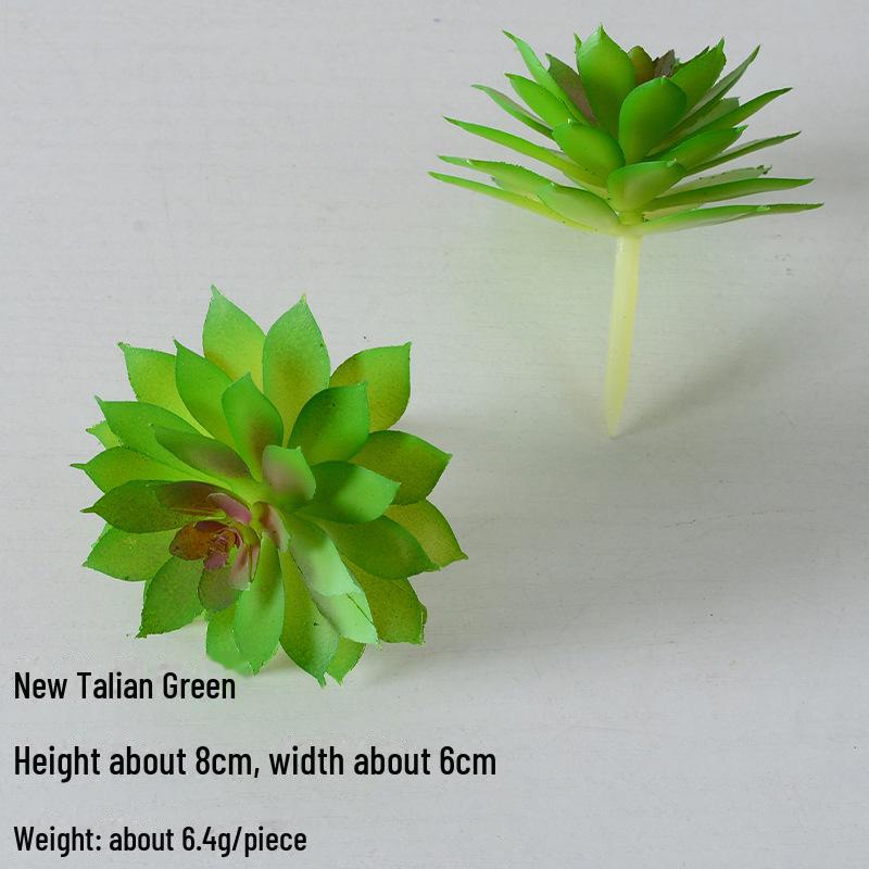 Mini Flocking Artificial Succulent Bonsai for DIY Wall Decor