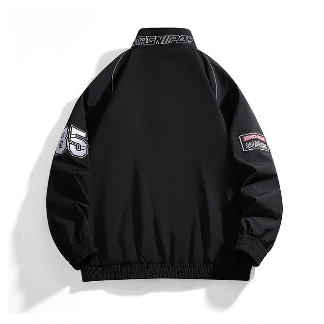 Летная куртка, молодежная повседневная куртка с вышивкой, воротник-стойка