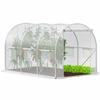 Туннельная теплица - - 200×300×200 см - ПЭ 140 г/м² УФ-4 - Оцинкованная металлическая конструкция - Окна и; застегивающиеся на молнию двери