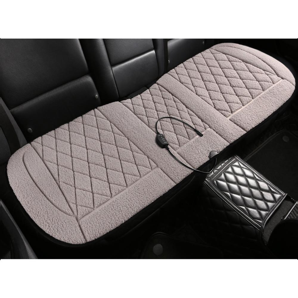12 В Подогреваемый чехол для автомобильного сиденья Зимний обогреватель Комплект электрообогрева для передних и задних сидений Универсальный нагревательный коврик Авто Быстро нагреваемые коврики