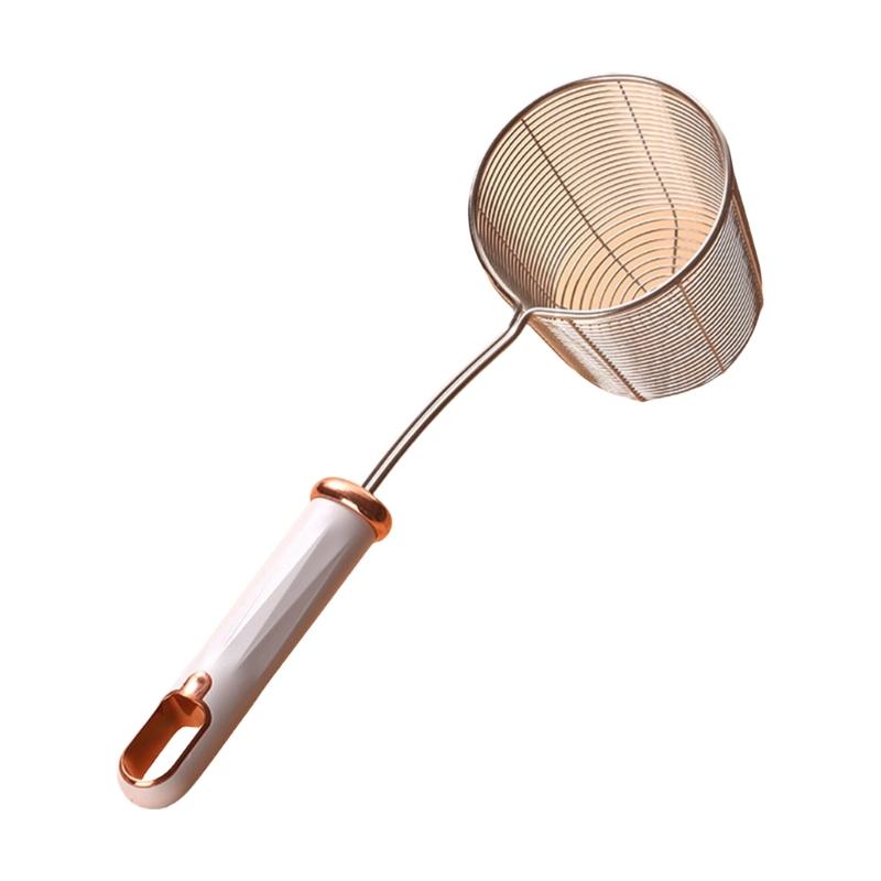 Stainless Steel Colander Deepening Skimmer Ergonomic Handle Colander Spoon Household Kitchen Cooking Accessories