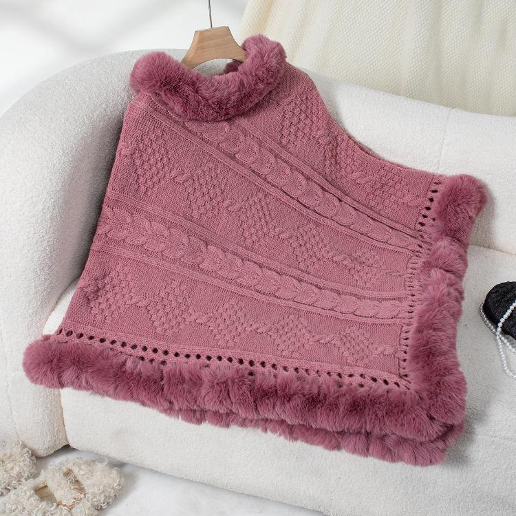 Женский кардиган с воротником-стойкой, свободным рукавом «летучая мышь», однотонный трикотажный свитер, осенне-зимняя накидка кросс-бордер