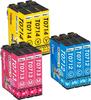 Ink Cartridges - 1001 PILES BATTERIES - T0715 - Multi-color - 9 Pack - 450 Pages Per Cartridge