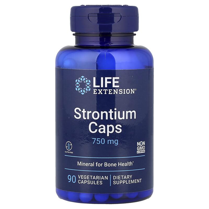 Strontium Caps, 90 Vegetarian Capsules (250 mg per Capsule)