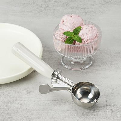 Comet Kitchen Ложка для мороженого из нержавеющей стали 304 №. 20, Белый, 52мм, 1 предмет, Популярная корейская посуда