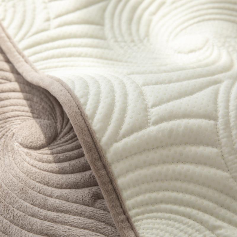 Autumn and Winter New Solid Color Plush Embroidered Quilted Sofa Cushion Modern Simple Anti-slip Sofa Cushion Cover