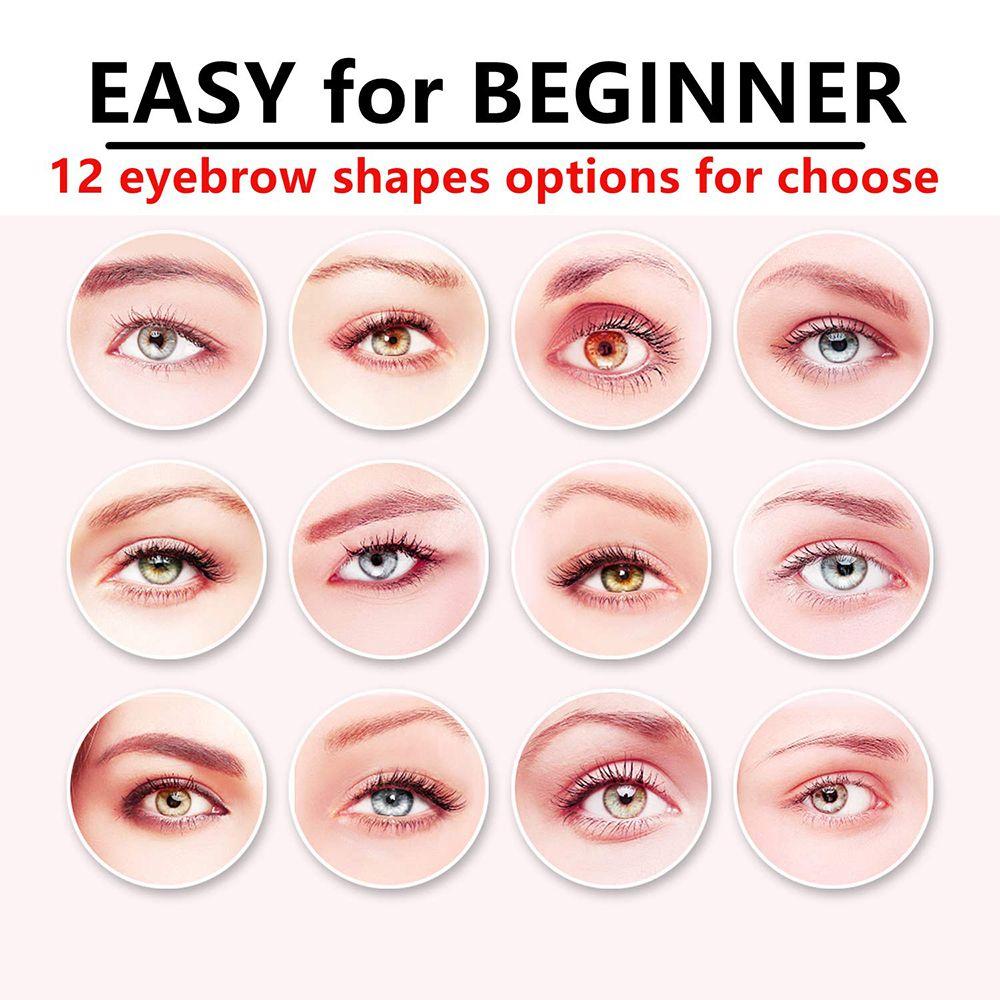Cosmetics With Strap Eyebrow Razor Easy To Draw Eyebrow Stencil Template Eyebrow Shaper Kit