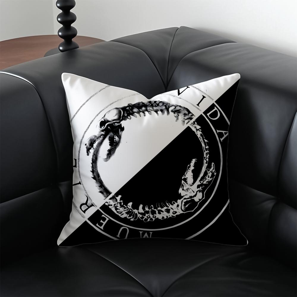 Logo CCanserbero Singer Star Cushion Cover Pillow Case Antidustmite Invisible zipper silky plush cushion