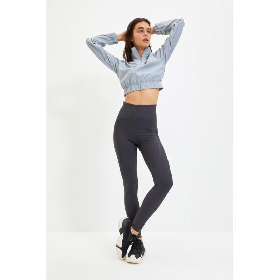 Sports Clothing Stitch Detail Gatherer Full Length Sports Tights