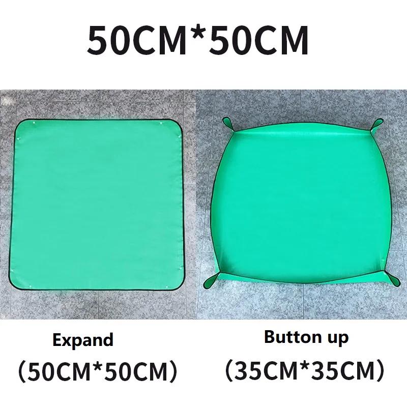 Foldable Gardening Potting Mat Waterproof PE Planting Pad for Succulent Transplanting Repotting Mat