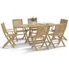 VidaXL 7-piece Garden Dining Set Solid Acacia Wood, Outdoor Dining Set, Dining Room Furniture 3214238