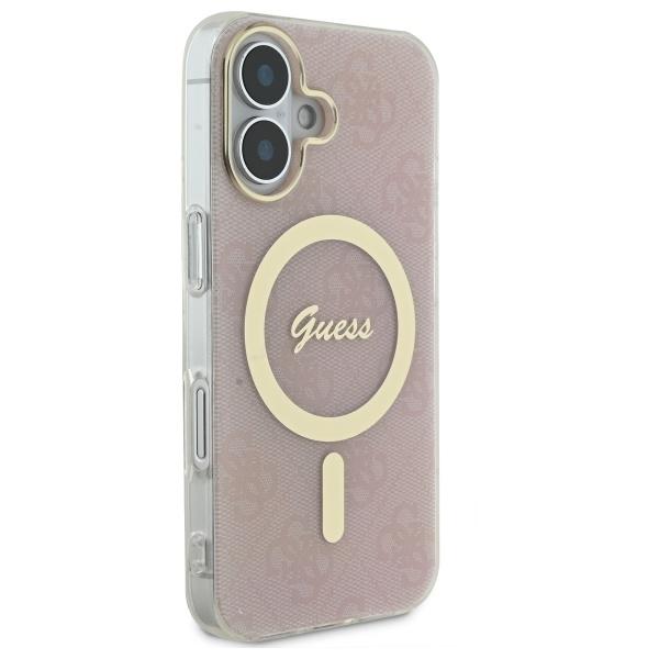 Etui do iPhone 16 Plus Guess Różowy Hardcase MagSafe
