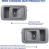 Pair Of Ide Interior Door Handles For Toyota Tacoma 2001 2002 2003 2004, 4Runner 1996-2002, Camry 1987-1991,Gray