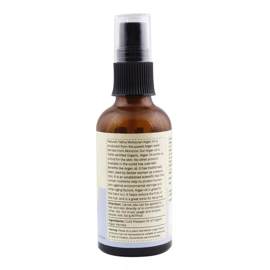 Марокканское аргановое масло (50 мл), Moroccan Argan Oil,  Nature's Tattva