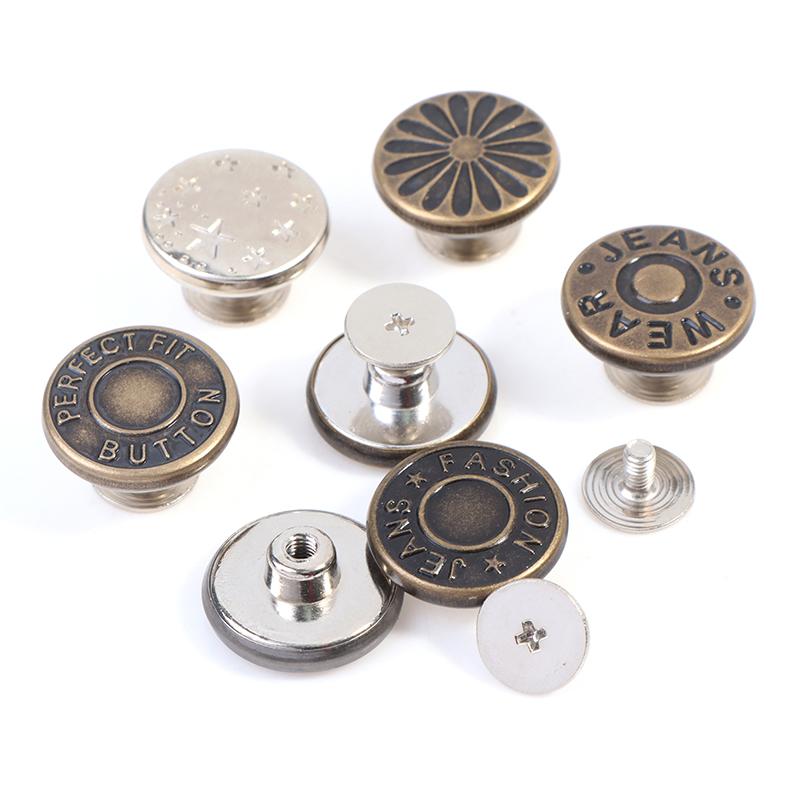 Булавки для пуговиц для джинсов Замена пуговиц для брюк Булавки для пуговиц своими руками