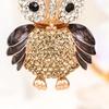 Милый Брелок-брелок со Стразами в виде Совы для Женщин Девочек Искусственный Хрусталь Животное Брелок-брелок для Сумок Сумки Рюкзака