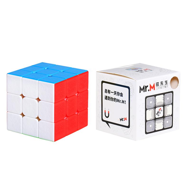 Promo Sengso Mr.M 3x3x3 Magnetic Magic Cube Stickerless Puzzle Professional Shengshou Magnets 3x3 Speed Cubo Mgaico Toys for Kid
