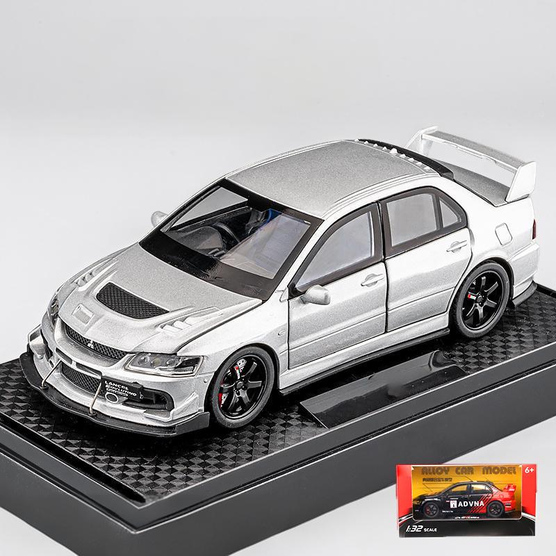1:32 Мицубиси Лансер Эволюшн EVO Трассовая Окрашенная Спортивная Металлическая Сплавная Литая Модель Автомобиля Миниатюрное Транспортное Средство Mini GT Подарок Другу