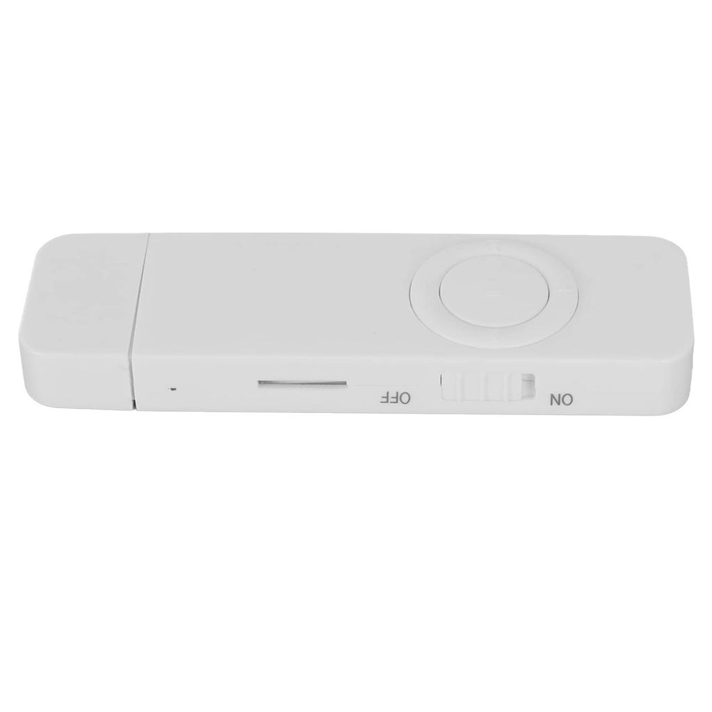 USB MP3-плеер, 8 ГБ, портативный аудиоплеер с наушниками и ремешком, HiFi звук без потерь, детский MP3-плеер для бега (белый)
