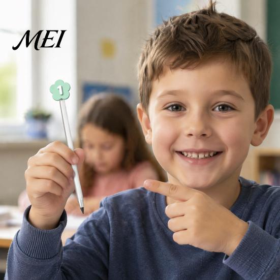 Stationery Loss Prevention 30PCS Numbered Pencil Toppers, Reusable Prevent Confusion Labels, Back to School Essentials Plastic Tracking Marker Clips,
