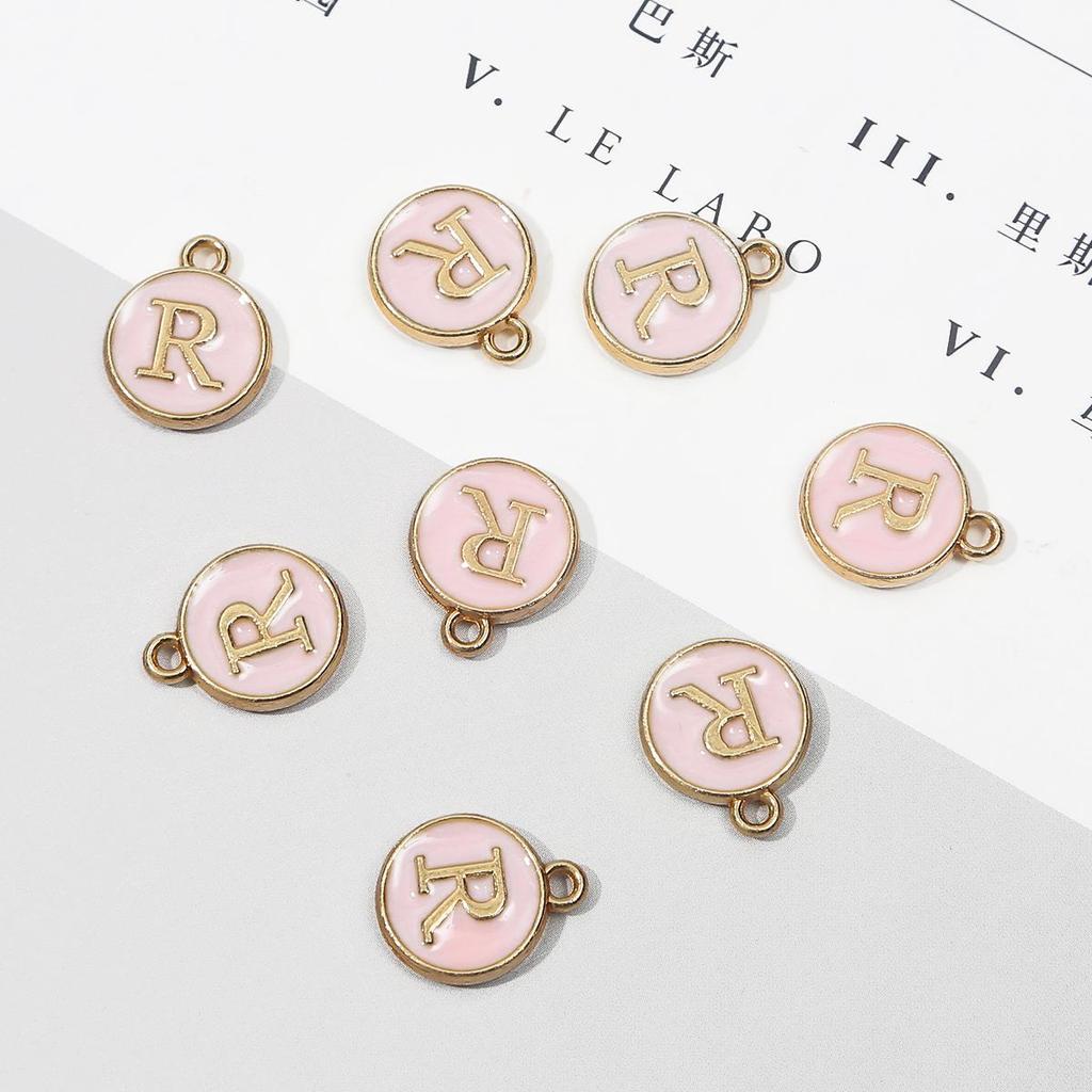 10 шт., металлическая эмаль, английские буквы, подвески, подвеска для самостоятельного изготовления ювелирных изделий, ожерелье, браслет, аксессуары