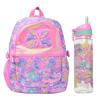 Smiggle Вместительный детский рюкзак для девочек Легкий холщовый школьный рюкзак с мягкими лямками Цветочный принт 42x30см