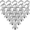 OCEUMAOA 20-Piece Strong Neodymium Magnet Hooks, Corrosion-Resistant, 10kg Capacity, 16mm Diameter, for Refrigerators, Kitchen Storage, Key Holders, B