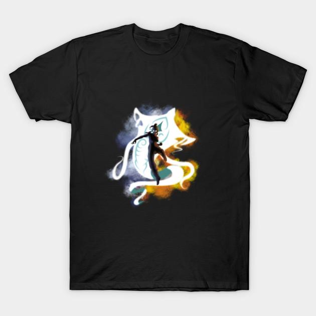 Asian Size Men Print T-shirt The Legend Of Korra No-Cut Heat Transfer Print Cotton Tshirt